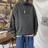 Мужской корейский свитер с высоким воротом: Стильный и уютный образ в японском стиле для осени/зимы