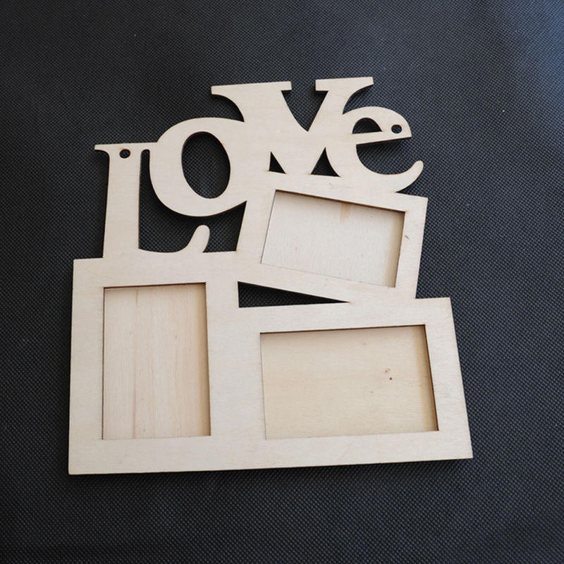 Sweet Wooden Hollow Love Photo Picture Frame Home Decor Art Diy Gift New