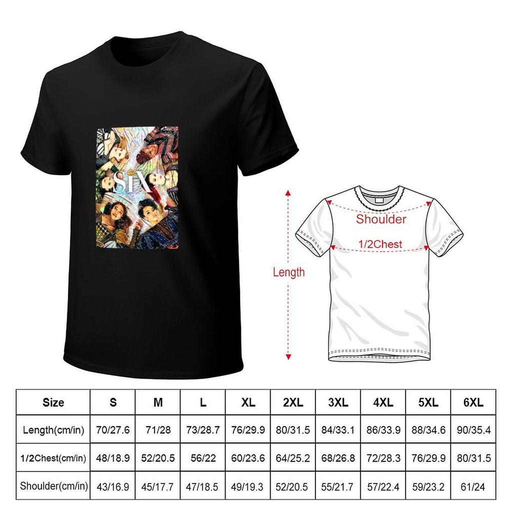 Six The Musical T-Shirt Cotton Graphic Tees Shirts Graphic Tees Graphic Tees Men