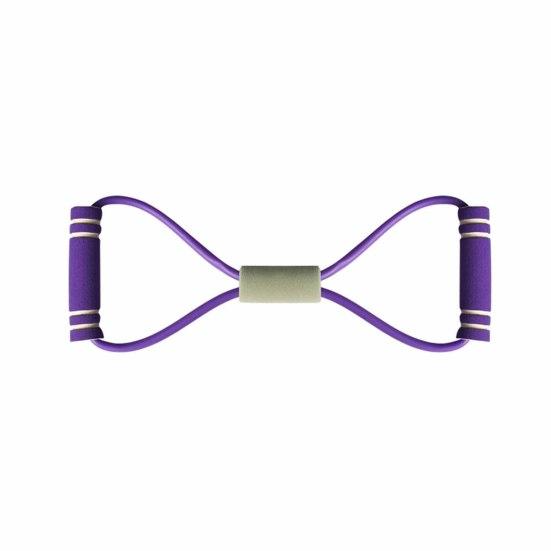 Фитнес-резинка-восьмерка с ручкой Портативная для мужчин и женщин для растяжки рук и плеч