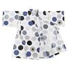 Jinbei Top and Made with Japanese Nordic Polka Dot 120cm Boys' Set, Bottoms, 100% Cotton, Fabric, Ivory,
