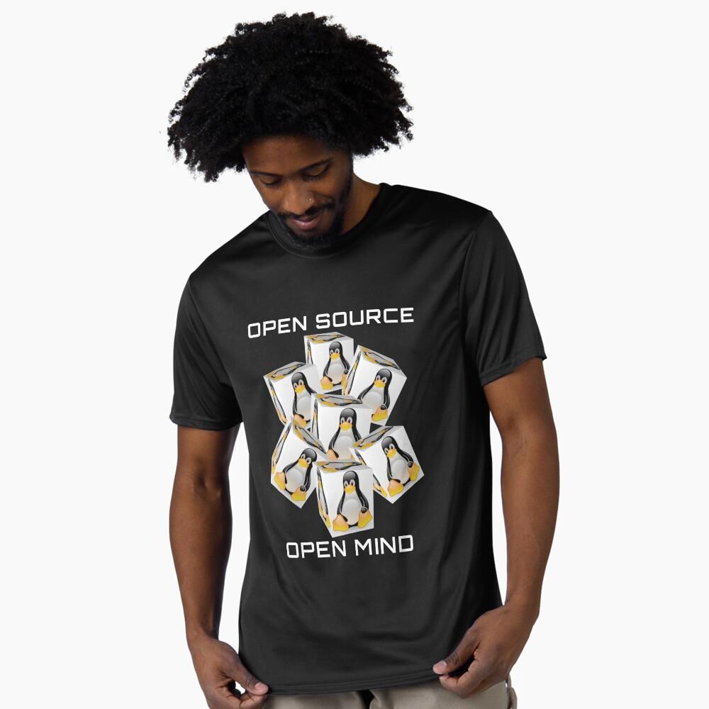 Open Source Open Mind Linux Funny Command Humor Developer Gift t shirt for Software Engineer Gr