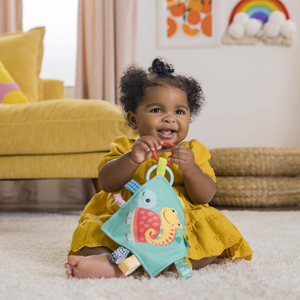 Bright Starts Crinkly Cloth Toy Fingertip Development Stroller Fingertip Fabric Hand 12619 [Ages 0+] Toy, Play, Play,