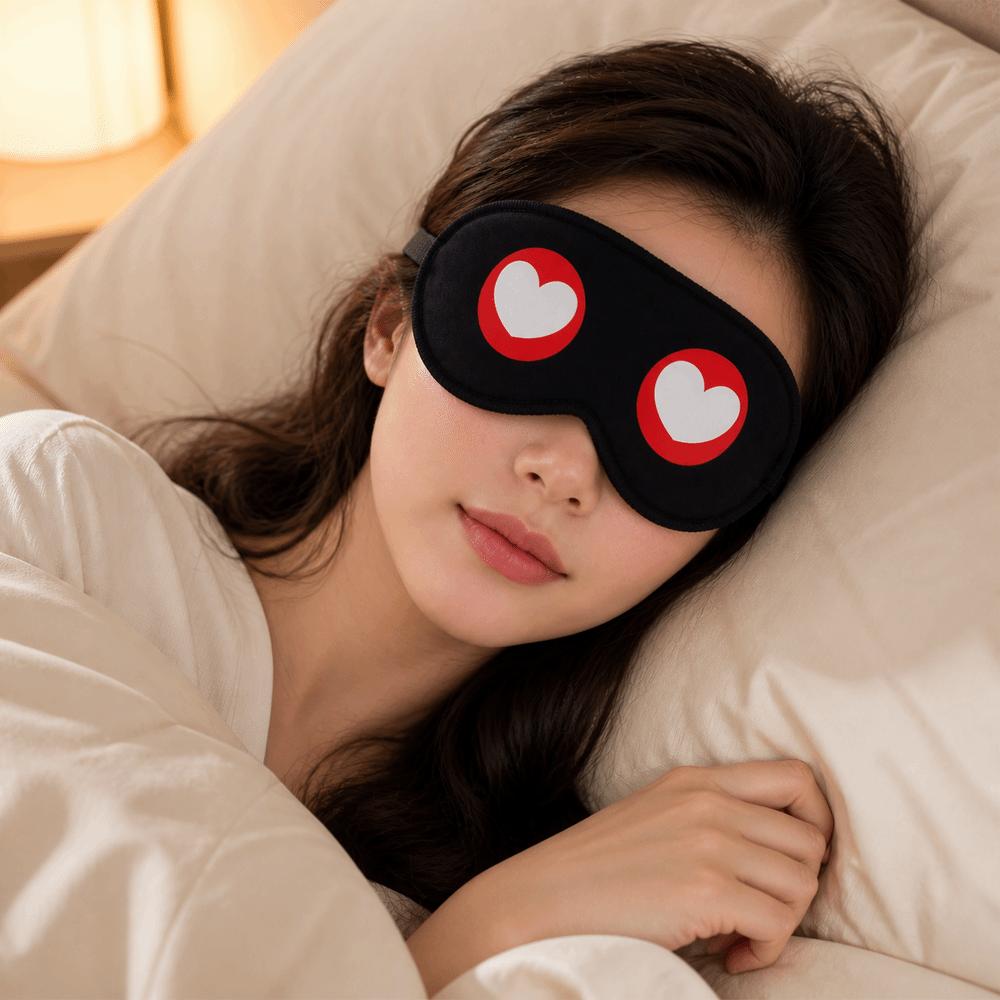 Light Blocking Sleep Mask Cartoon Pattern Comfort Blindfold Sleeping Eye Mask for Women Men