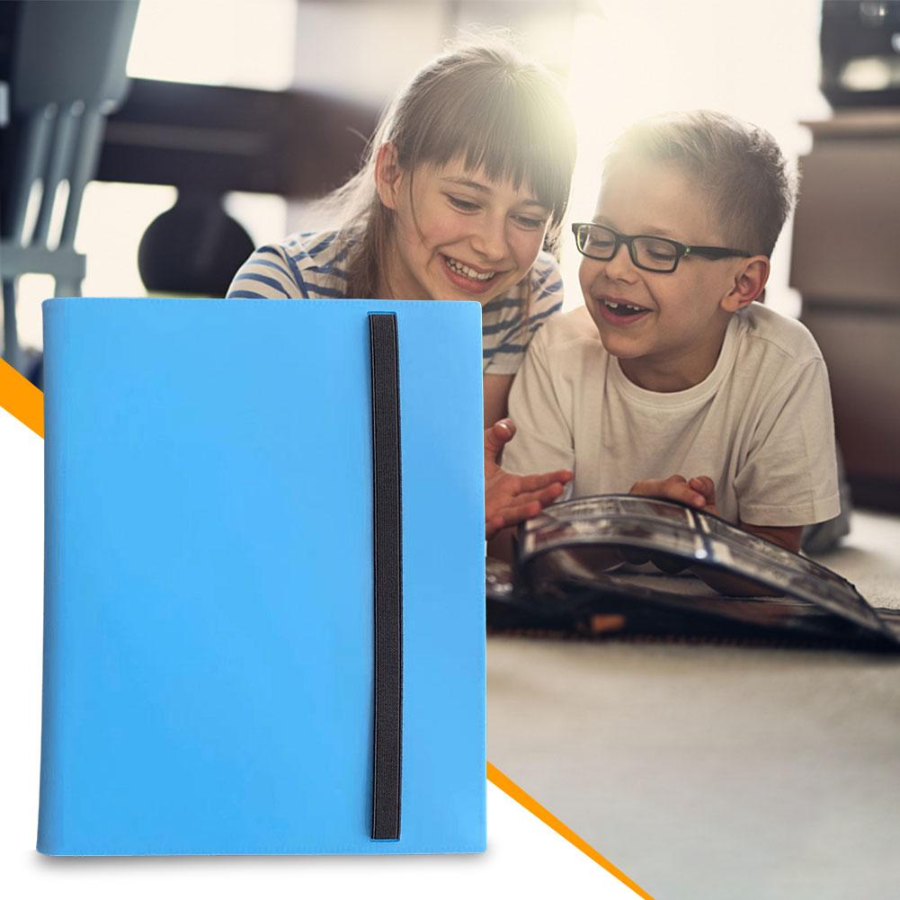 Блокнот для коллекции мультфильмов, 9 карманных карточек, альбомная книга, портативный держатель для 360 карточек формата А4 для коллекции игровых карточек Pokemon