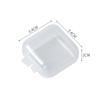 100 Pcs Finishing Mini Storage Box Transparent Square Plastic Case Jewelry Storage Case  Girls Women