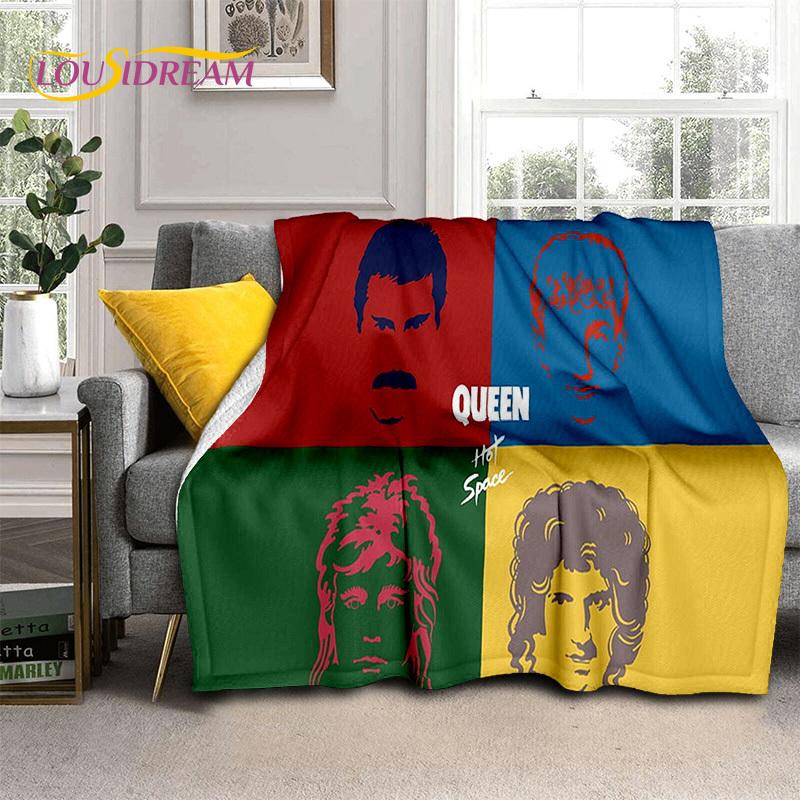 3D Покрывало Queen-Rock-Band с Фредди Меркьюри, Мягкое Пледное Покрывало для Дома, Спальни, Кровати, Дивана, Пикника, Путешествия, Офиса, Покрывало для Детей
