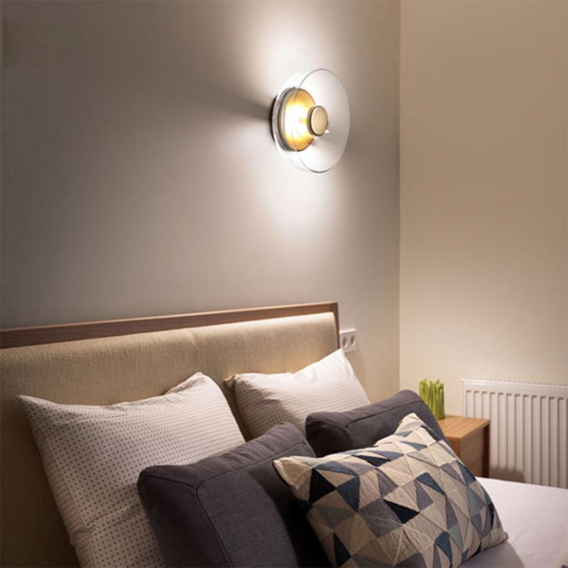 Glass Wall Lamp For Living Room Bedroom Night Sofa Next To Cabinet Model Bedroom Decorative Kinkiet