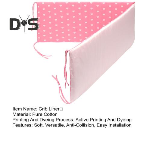 Детская кроватка бампер Pad хлопок дышащий мягкий мягкий безопасный вкладыш для кроватки анти-столкновения ограждение для кровати для малышей мальчиков девочек
