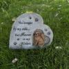 Yousheng Dog Memorial Stone Смола Надгробие для щенков Садовый надгробный камень для домашних животных Открытый мемориальный камень Подарок для владельцев собак в память о потере питомца
