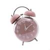 62KD Analog Alarm Clock Double Alarms Quiet Operating Large with Night Light