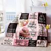 A Gift For The Teacher Home Blanket Customize Your Names Inspirational Teacher Gift For All Seasons Comfortable And Soft For Picnics Sofas Offices