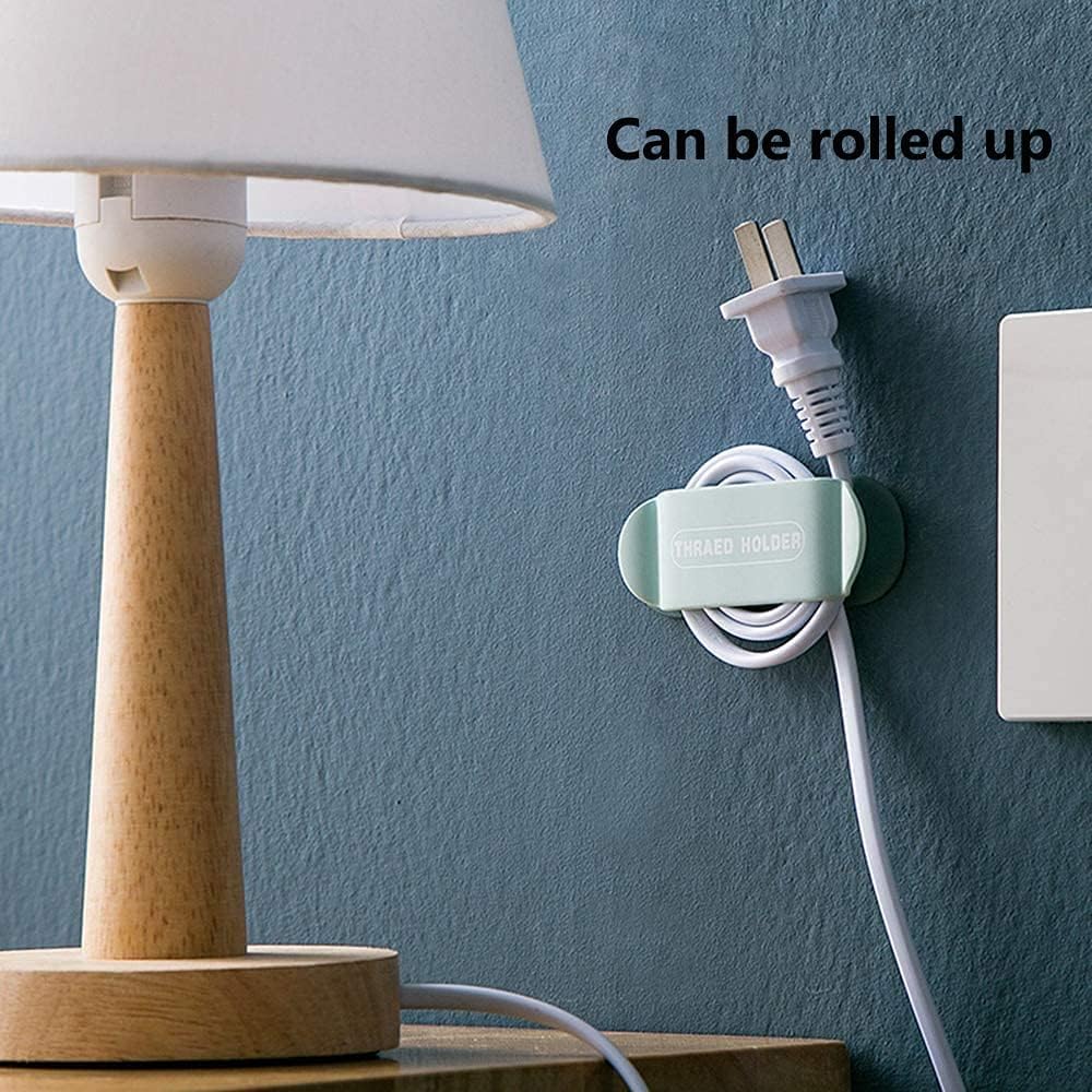 4pcs electrical plug holders,Plug Organizer,phone charger holders for nightstand,charging cord holder wall,car Cable Clips,cord hooks,wire holder for