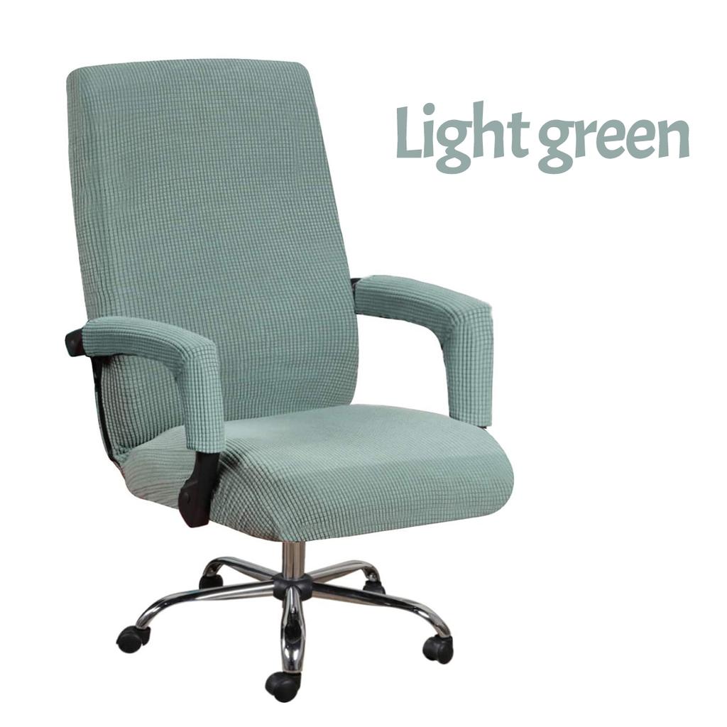 Большой XL/L простой эластичный чехол для офисного стула с 2 шт., чехол на подлокотник, полный охват, чехол для игрового стула, подушка сиденья, моющаяся