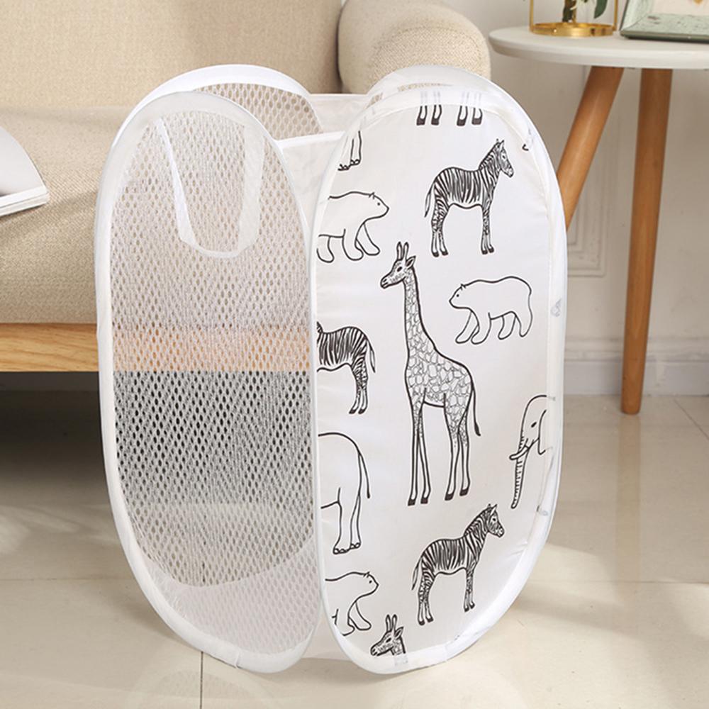Cartoon Giraffe Laundry Basket Home Dirty Clothes Basket Miscellaneous Sorting and Storage Basket Bathroom Organizer Storage