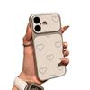 Высококачественная кожаная наклейка-сердечко для Apple 17 Pro Max, 16, 15, 14, 13 Чехлов Corning