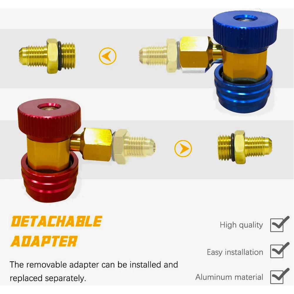НОВЫЙ фреон R134A H/L автомобильный быстроразъемный соединитель воздушный латунный кондиционер AC коллекторный манометр регулируемый хладагент адаптер L3I2