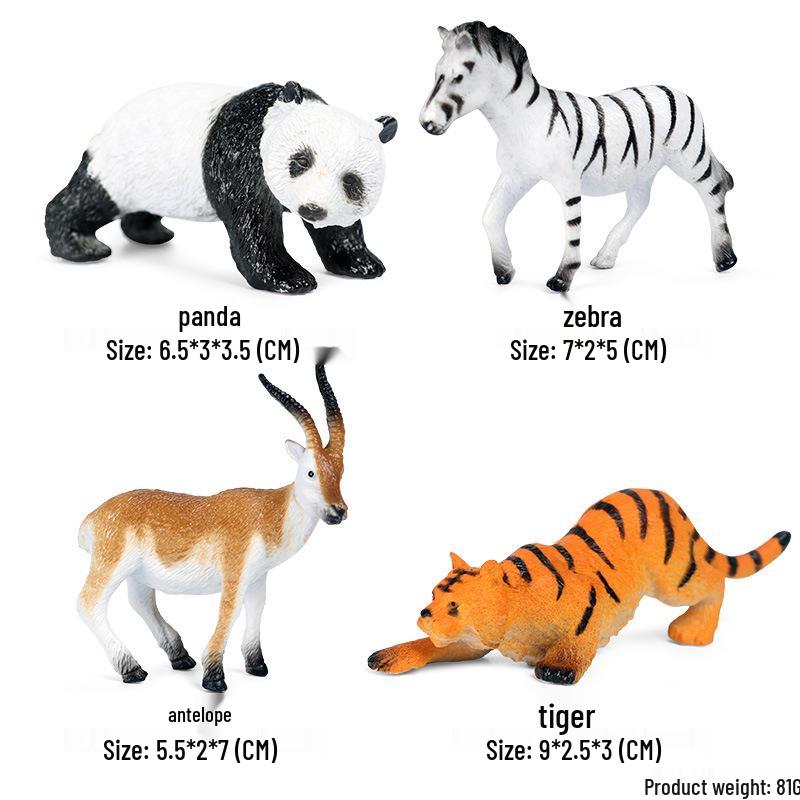 Набор фигурок диких животных: Ягуар, Гепард, Африканский Леопард для Детей