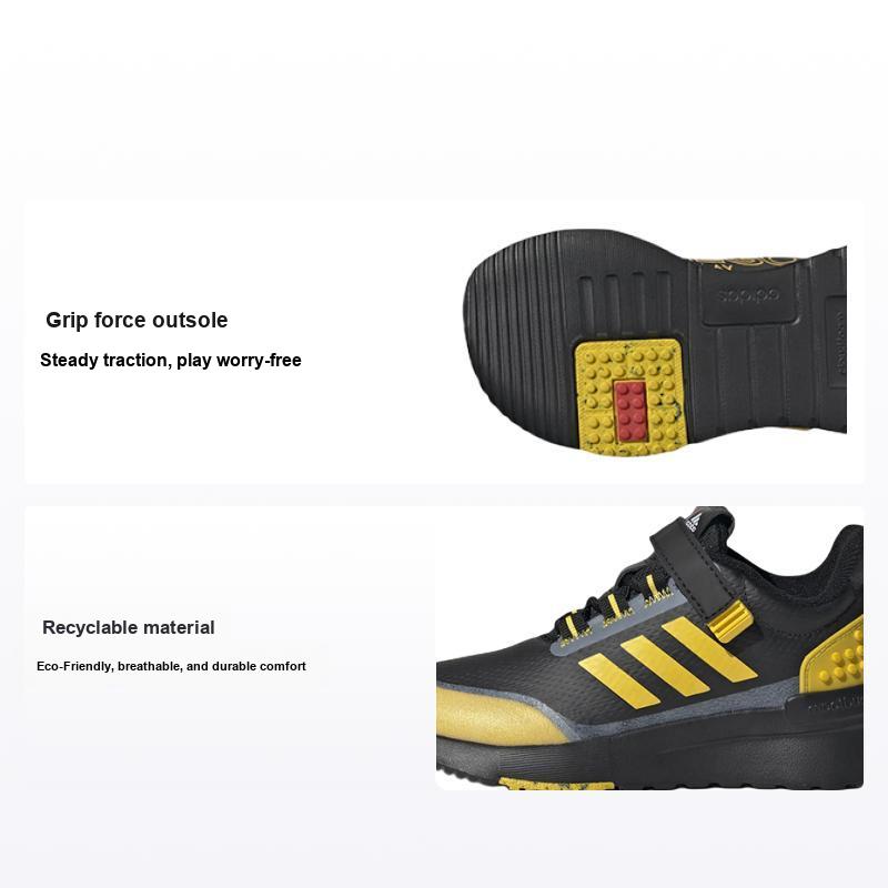 LEGO x adidas Racer TR Кроссовки для малышей Черный/Желтый Equipment Детские кроссовки Основной черный/Светоотражающий GW4002