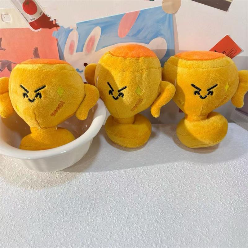 1/2Pcs Cute Victory Trophy Mascot Plush Doll Stuffed Toy Keychain Pendant Bag Hanging Charm Keyring Lucky Blessing Souvenir Gift