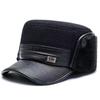 Men's Winter Warm Leather Baseball Cap with Ear Protection
