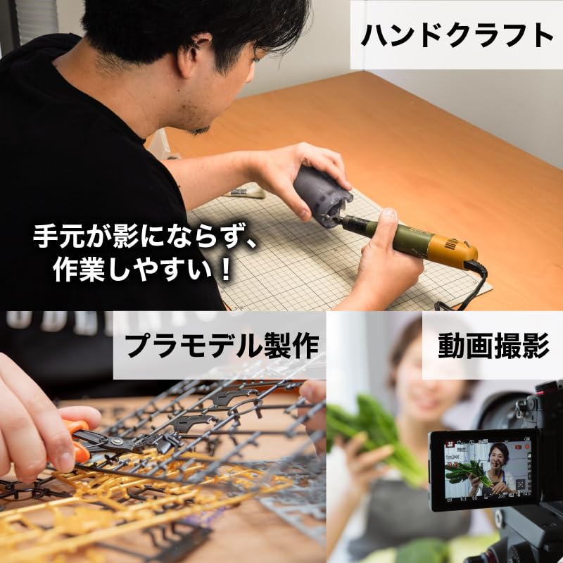 THANKO CTVLLNCBK LED 3-Sided Adjustable Desk Light with Clamp-On Design for Web Conferencing and Video Recording