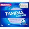 Tampons - TAMPAX - TAMPAX COMPAK LITES - 24 Unités - Flux Léger - Non Lavable