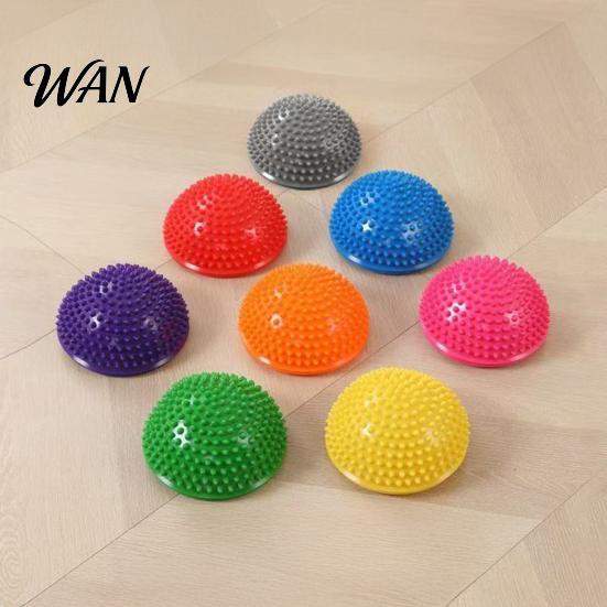 Family Exercise Balance Ball Anti-Slip Thickened Base Hemispheric Massage Design Sensory Kids Development Non-turning Trainer Preschool Activity