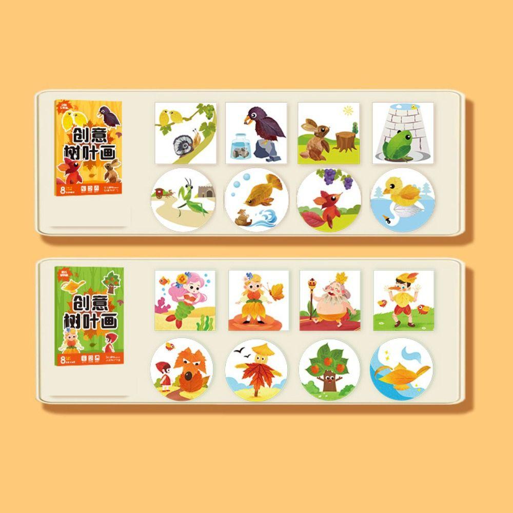 Развивающие игрушки DIY набор материалов для пасты Бумага Мультфильм Наклейка Книга Дети