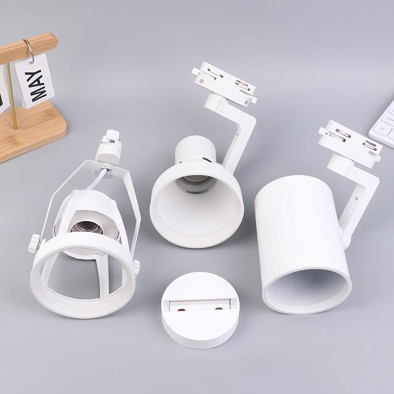 Светодиодный цоколь E27 Par30 для трековой системы 2/3 провода Держатель для потолочных светильников Магазин одежды Гостиная Коммерческое использование