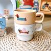 Cartoon Mug Ceramic Cup Coffee Milk Cup Cute Ceramic Breakfast Birthday Souvenir Couple Gift