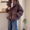 JPNTKY Женская Мода Повседневные Осень Зима Однотонные С Принтом Куртки & Пальто Пуховики