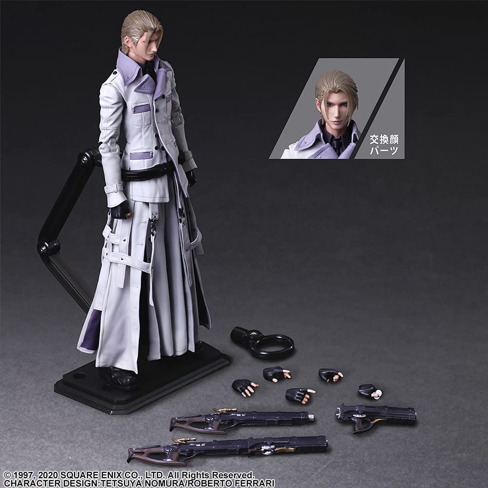 Final Fantasy VII Remake PLAY ARTS Kai Руфус Шинра ПВХ Раскрашенная Фигурка Действия