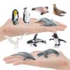 Detailed Pvc Antarctic Ocean Animal Model Set With Penguin Whale Seal And Albatross