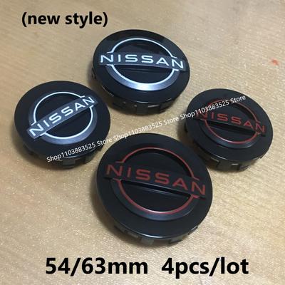 54/63 мм Новый стиль 4 шт. Колпачки ступицы колеса для Nissan Almera Nismo Sylphy Sentra Versa Altima Rogue Tiida GTR Xterra Qashqai