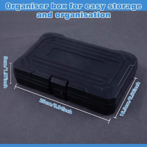 SPEEDWOX 20-Piece Extra Long Hex Bit Socket Set, Super Long Hex Bit Socket Set, Long Hex Bit Socket Set, Hex Wrench, Long 3/8" Drive Hexagon Bit Socke