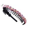 Headwear Hair Accessories Hair Band Hoop Tooth Comb Headband Rhinestone Hairband Crystal Flower