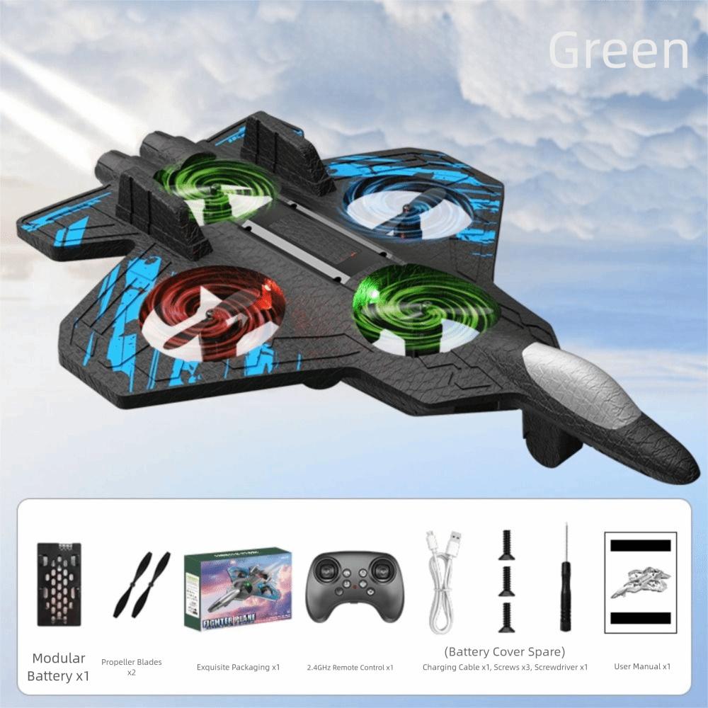 Rechargeable Remote Control Foam Fighter Gravity Sensing RC Hobby Jet Plane  Home Decor