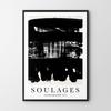 Poster Abstraction Black and White Soulages