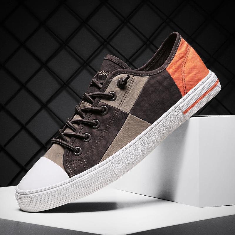 New Men Canvas Shoes Breathable Men Sneakers Casual Slip-on Flats Fashion Loafers Men Jogging Sports Shoe Zapatillas De Deporte