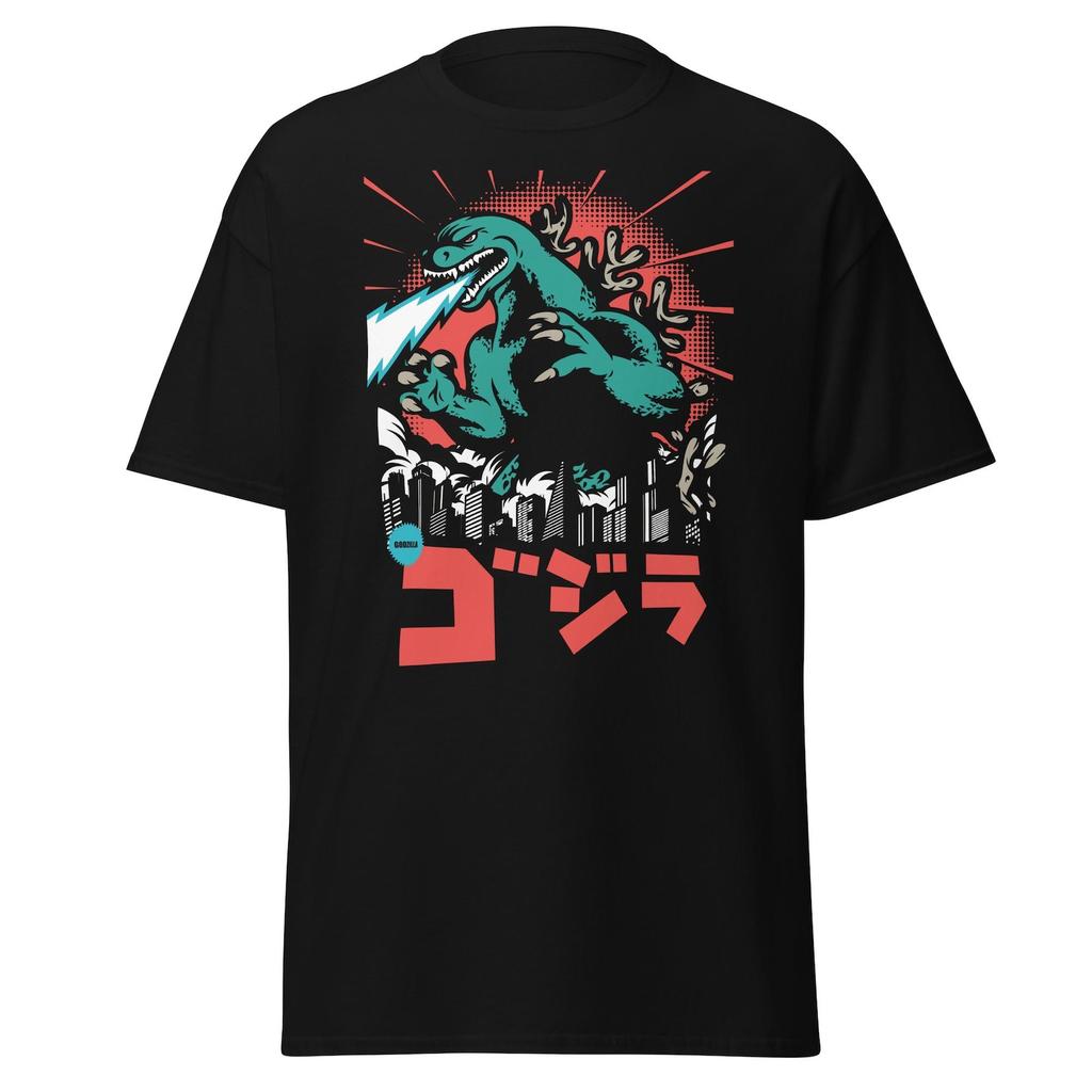 Retro Japanese Godzilla T-Shirt, Kaiju Monster Graphic Tee, Vintage Anime Fan Gift, Tokyo Monster Unisex T-Shirt