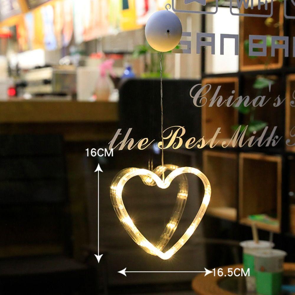 Звезда Луна оконная лампа креативная гирлянда сказочные гирлянды рождественские украшения присоска лампа