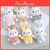 Rabbit Cute Keychain Cartoon Plush Key Ring Girls Backpack Decoration Pendant