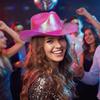 Pearlescent Shine Neon Western Hat Glamorous Western Cowboy Hat Glitter Cowgirl Hat  Holiday Event