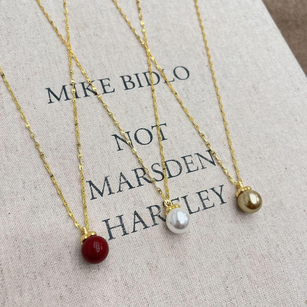 Korean Fashion Pearl Pendant Necklace: Elegant, Versatile, Multi-Color Clavicle Chain for Women