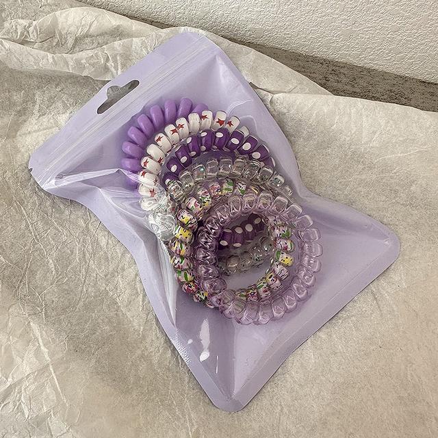 6 шт./компл. веревка для волос ярких цветов для девочек, летняя телефонная резинка для волос, эластичная повязка для волос, матовый спиральный шнур, резиновая резинка для волос, эластичная повязка на голову