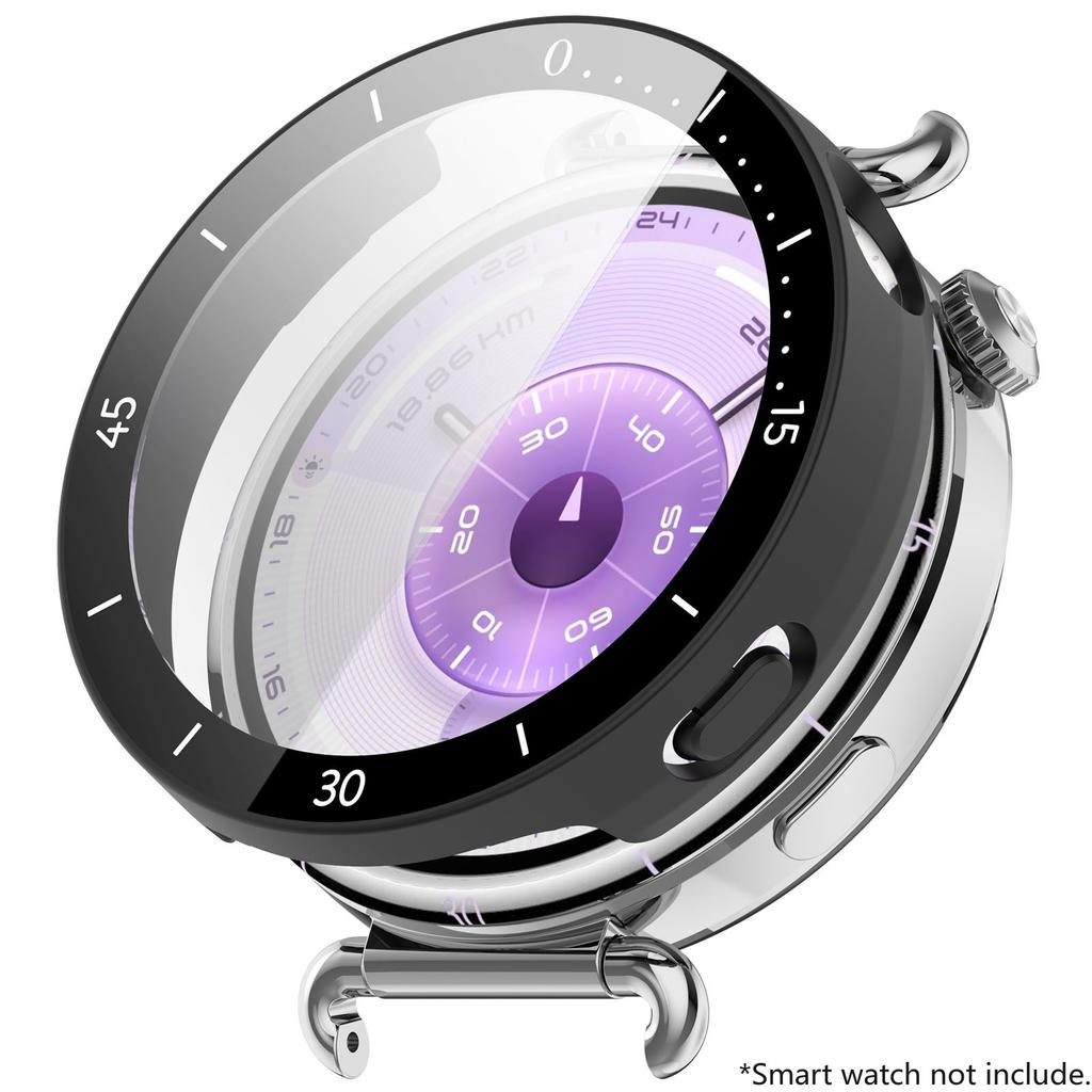PC+Tempered Glass Case for Huawei Watch GT6 46mm Full Cover Screen Protector Bumper for Watch GT6 41mm Protective Accessores