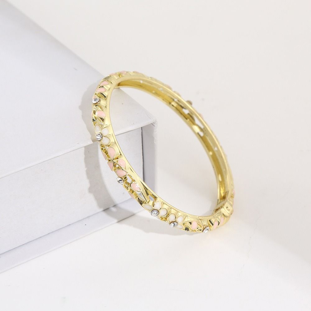 Colorful Cloisonne Bracelet Vintage Flower Enamel Bangle Enamel Bangle Gift Giving