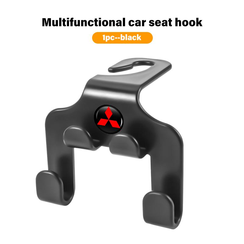 For Mitsubishi Car Universal Seat Hooks Multifunctional Phone Storage Holder Outlander Pajero Sport Lancer EX ASX L200 Eclipse