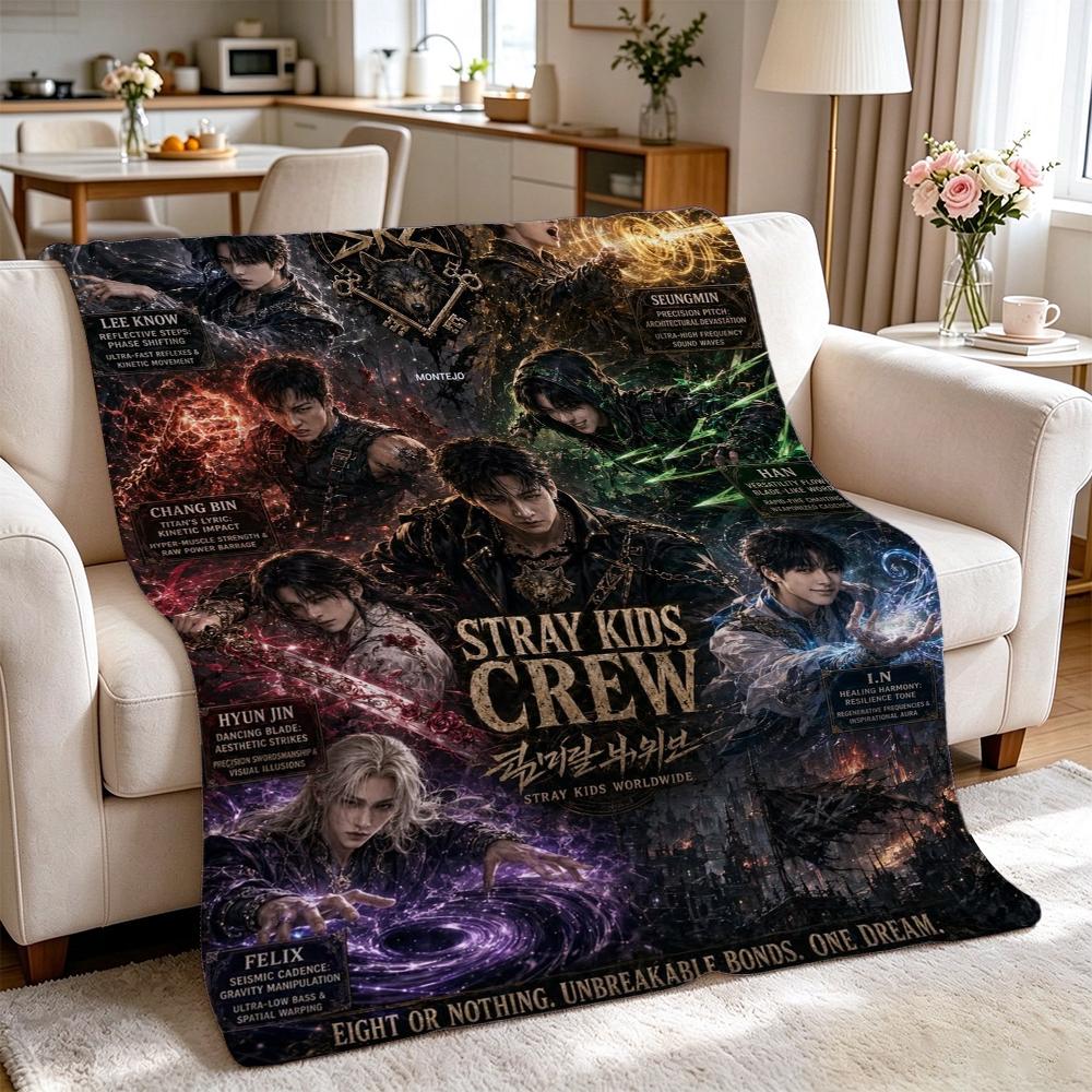 Harry Potter'S Magical World Pattern Theme Flannel Blanket Allseason Fleece Blanket For Bedroom Sofa Bed Home Decor Christmas Gift